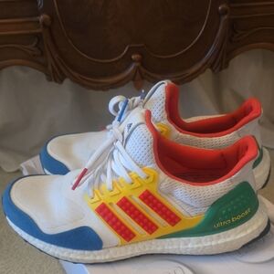 Adidas Ultraboost LEGO White Red Yellow Blue Mens Sneakers